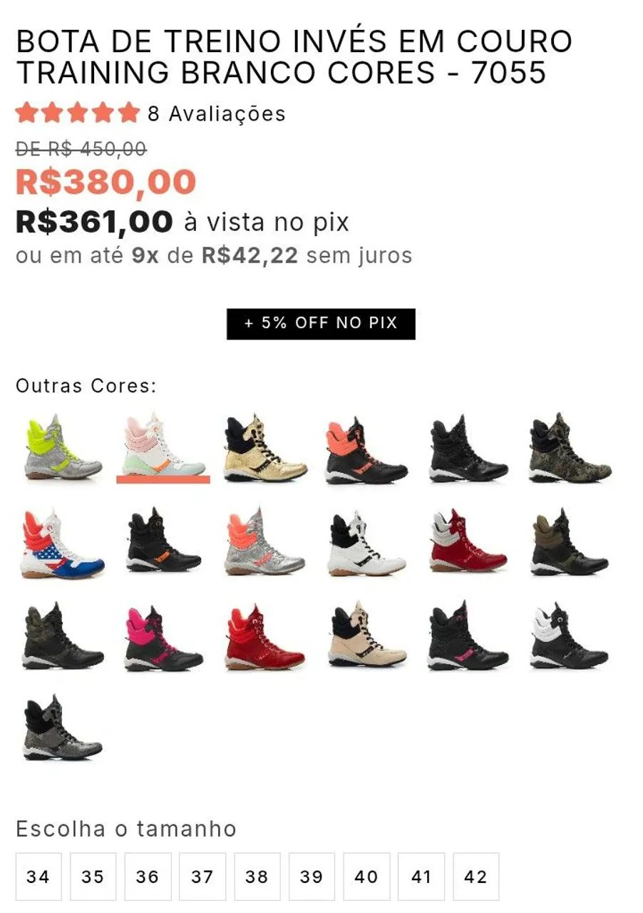 Bota de treino em couro - INVÉS  - Foto 6
