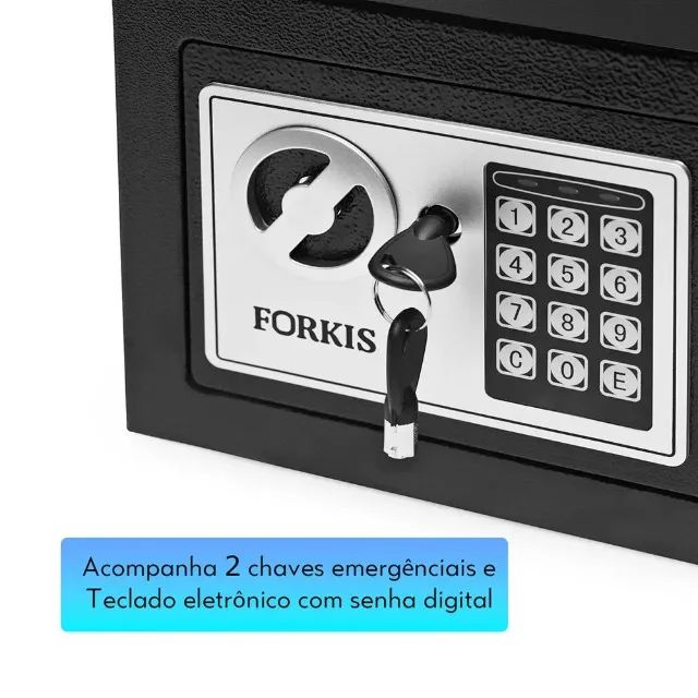 Cofre Digital Eletrônico Senha e Chave - Foto 4