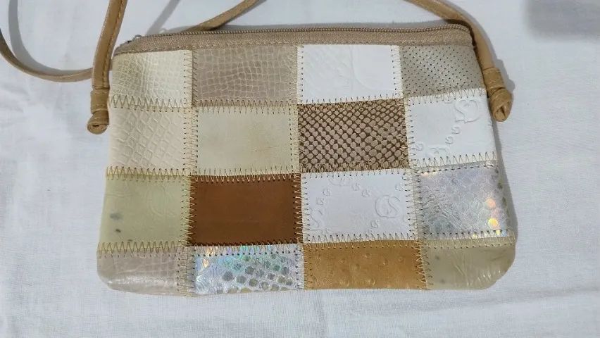 Bolsa pequena transversal couro - Foto 3