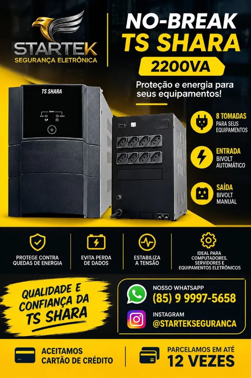 No-break TS SHARA 2200VA - Garantia de 1 ano 