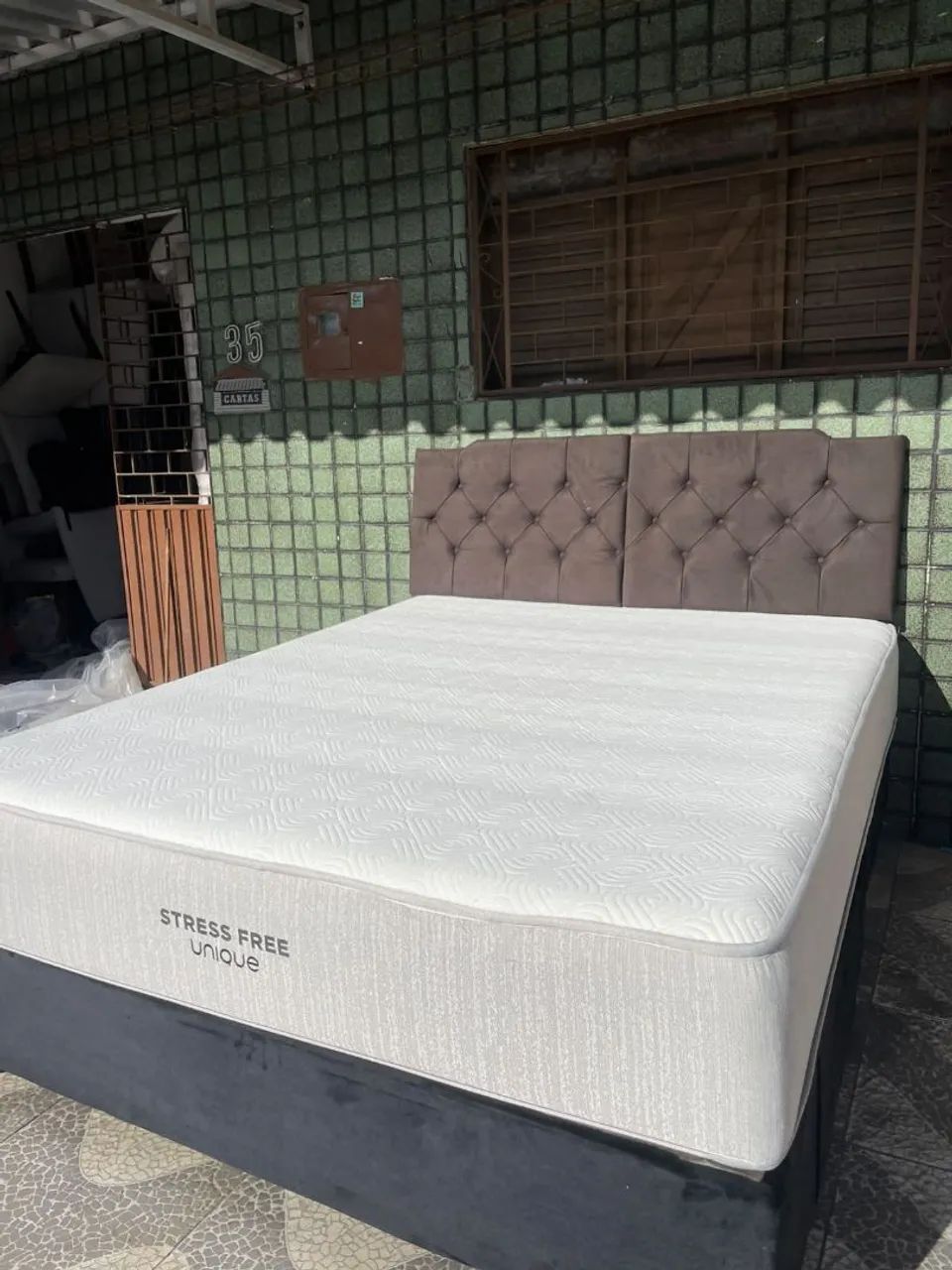Cama queen stresse free unique!