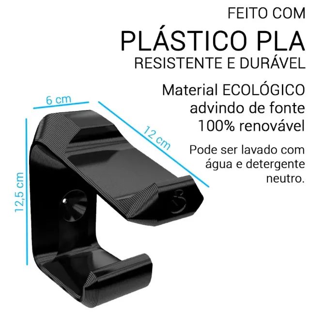 Suporte Parede 1 Controle E Headphone Headset - Foto 4