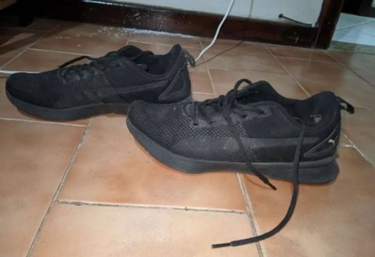 tênis puma flyer runner preto 38 - Foto 5