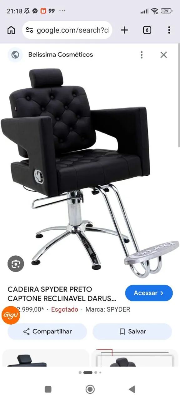 Cadeira de cabeleireiro  - Foto 2