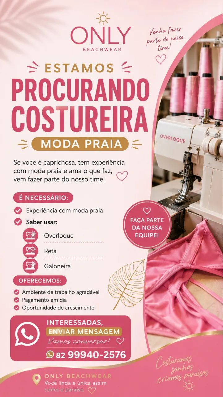 Vaga costureira