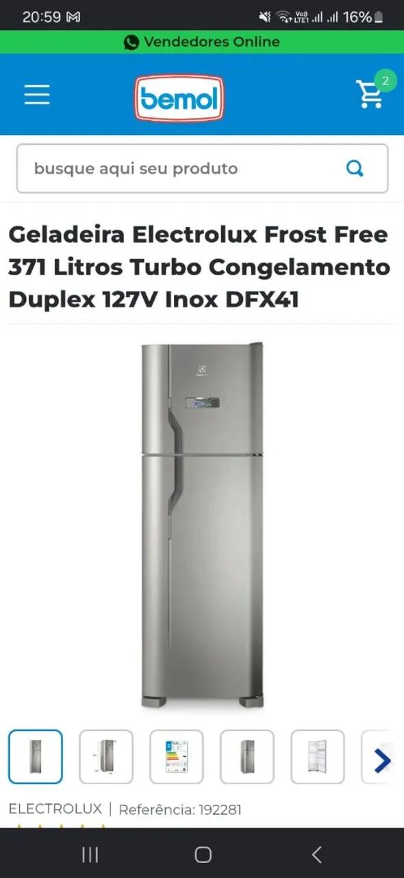 Geladeira Electrolux 