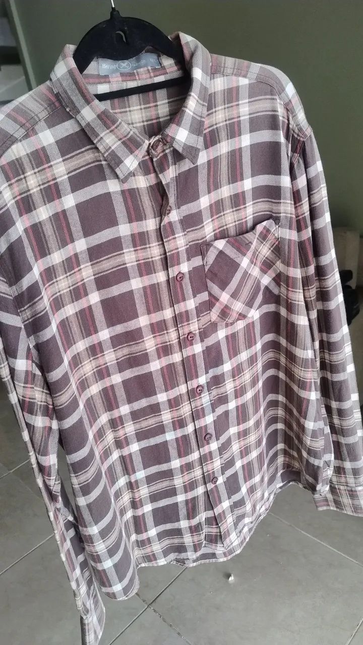 4 camisas sociais masculinas de marca (GG) - Foto 5