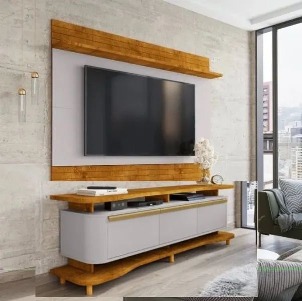 KIT PAINEL ICARAÍ + RACK GUARAPARI 1.80 - PARA TV ATÉ 75 POLEGADAS / pronta entrega 