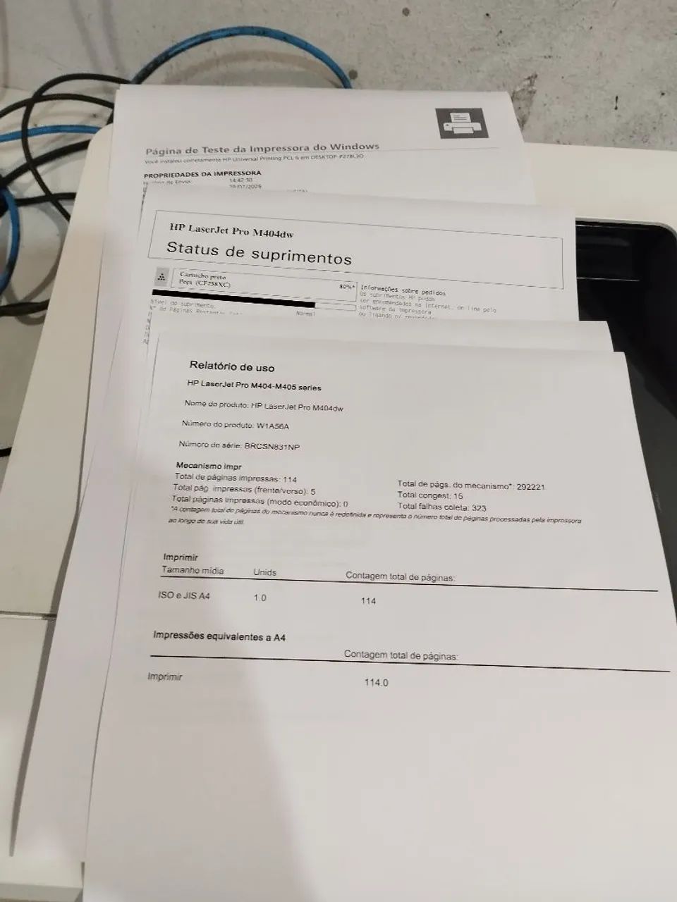 Impressora HP LaserJet pro M404DW - Foto 6