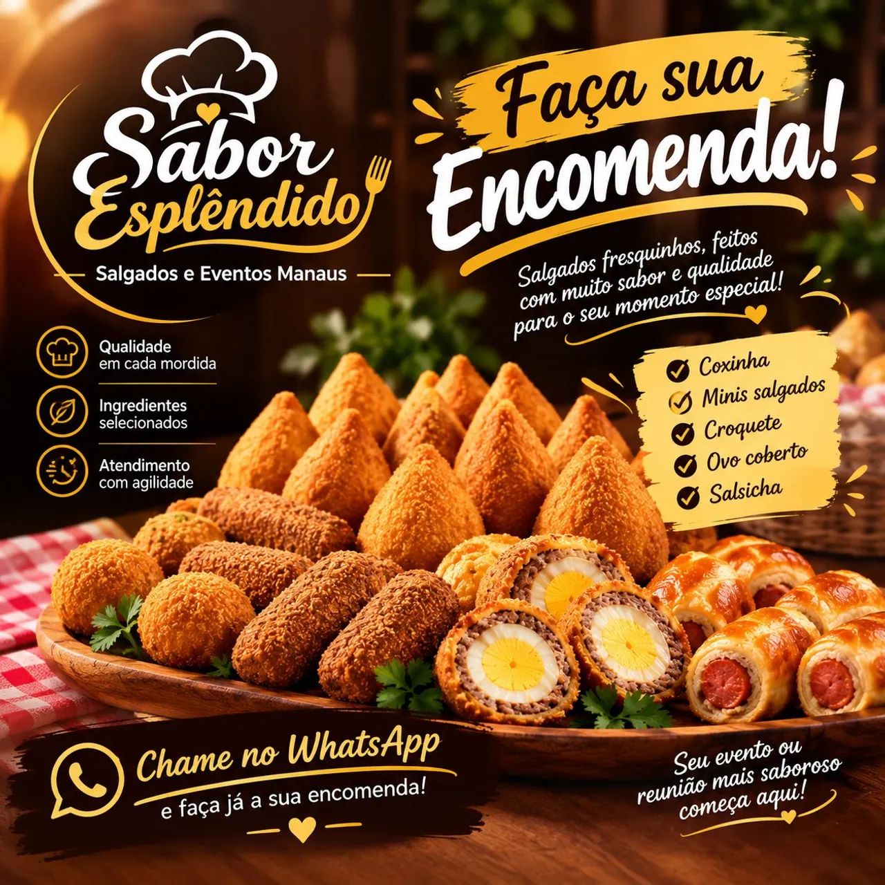 SABOR ESPLÊNDIDO | SALGADOS & EVENTOS MANAUS - Foto 3