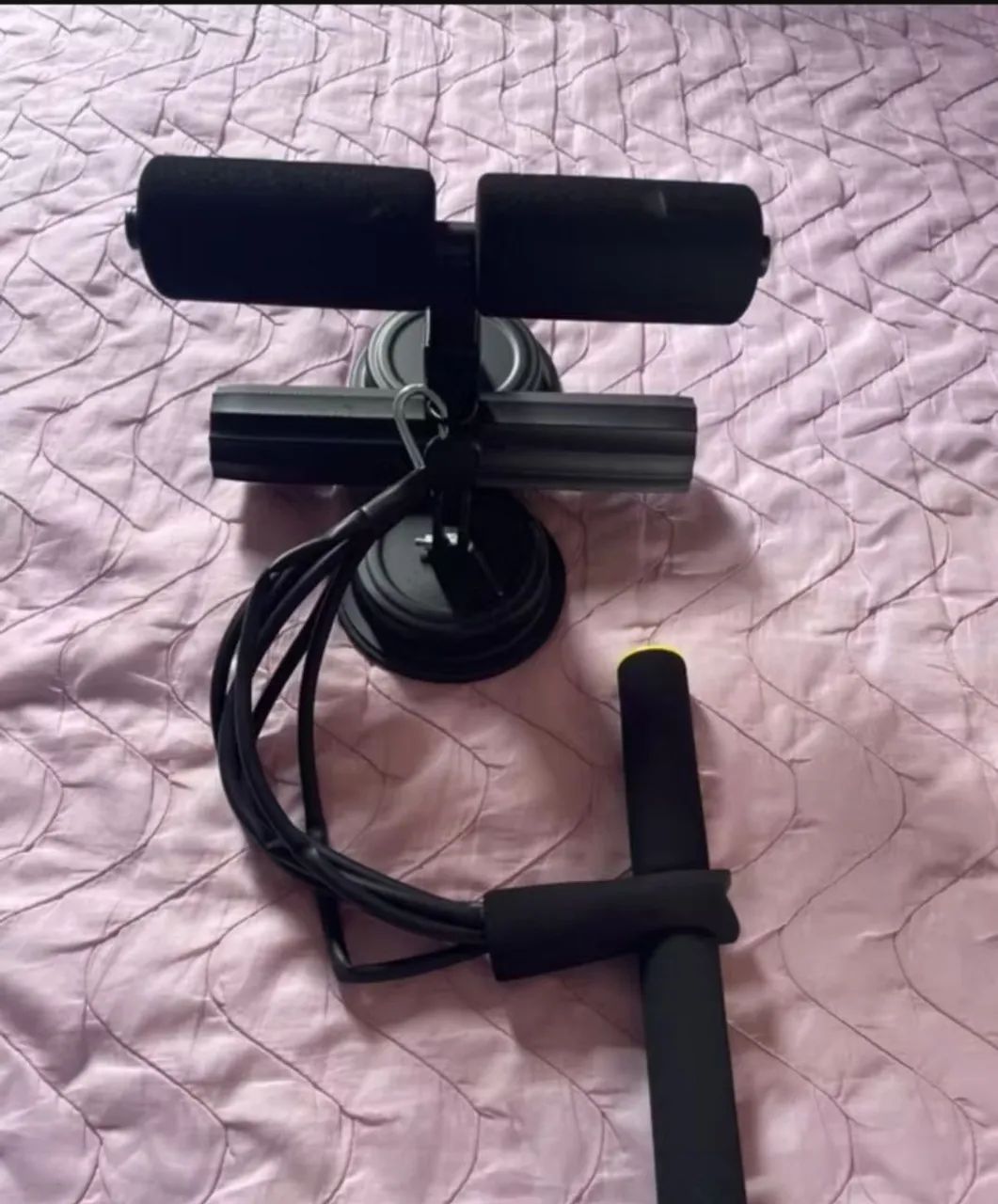 Aparelho De Abdominal Em Casa Com Ventosa Dupla E Elástico - Foto 3