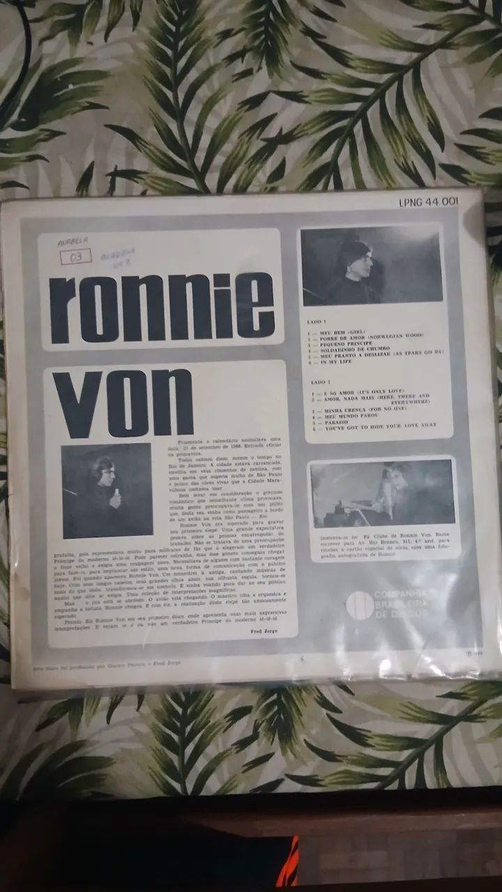LP ronnie von 1966 usado  - Foto 2
