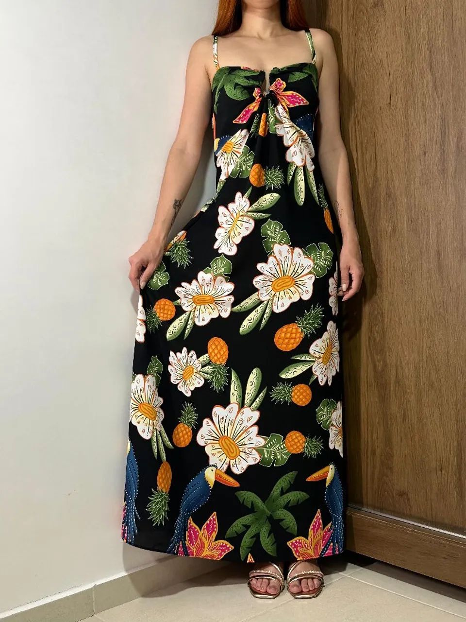 Vestido longo estampado  - Foto 4