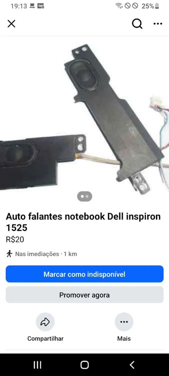 Auto falante notebook Dell Inspiron 1525