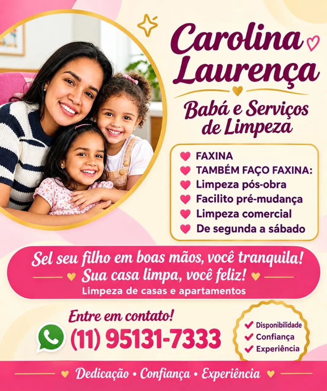 Diarista e babá folguista 