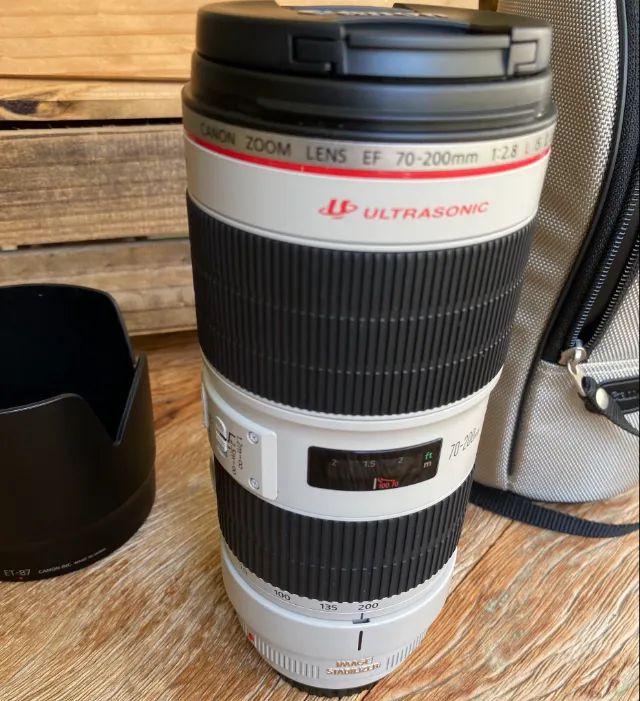 Lente Canon EF 70-200mm 1:2.8 (f/2.8) L IS II USM c/ parasol original Canon ET-87 - Foto 3