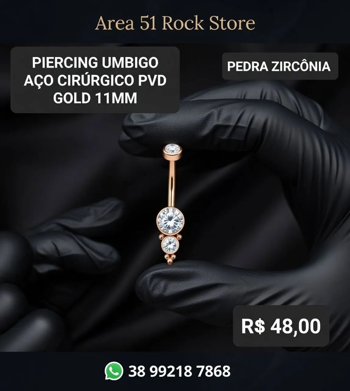 Piercing para umbigo linha Premium  - Foto 3