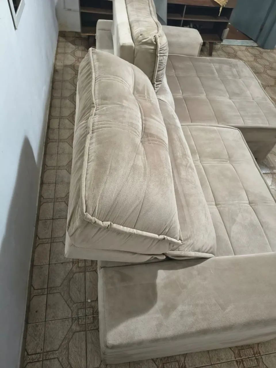 Sofá 5 lugares retrátil e reclinavel - Foto 5