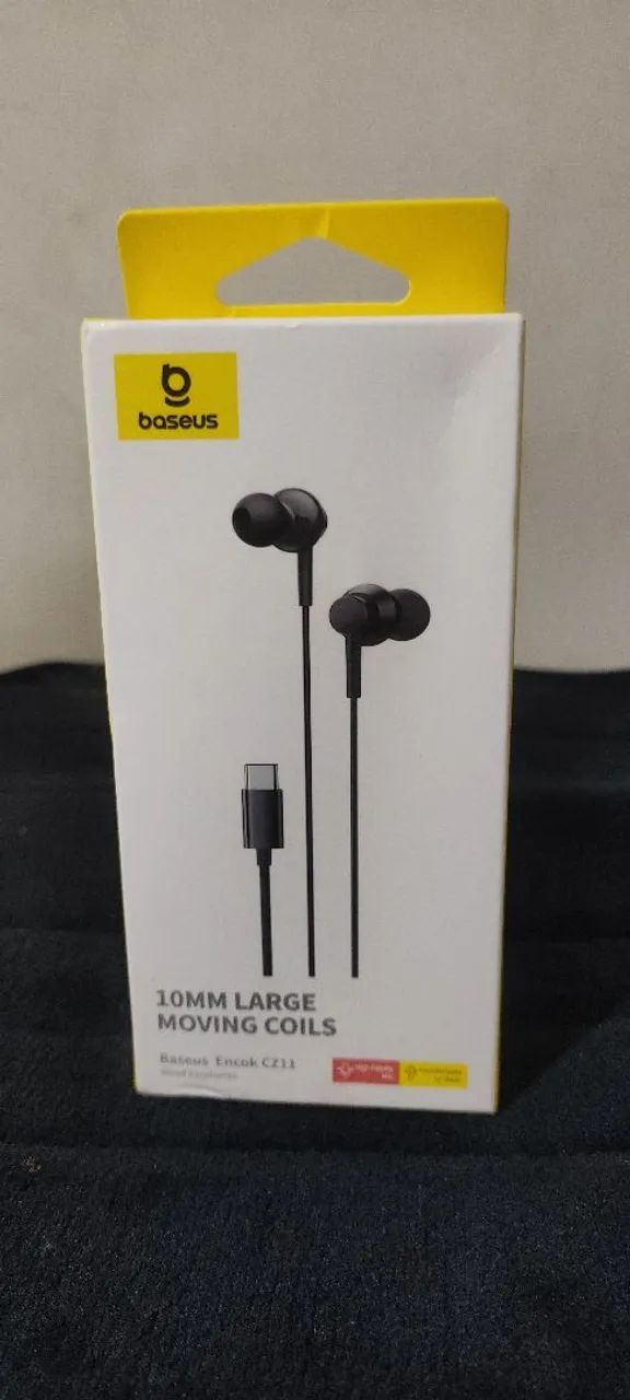 Fone Baseus USB Tipo C Lacrado  - Foto 2