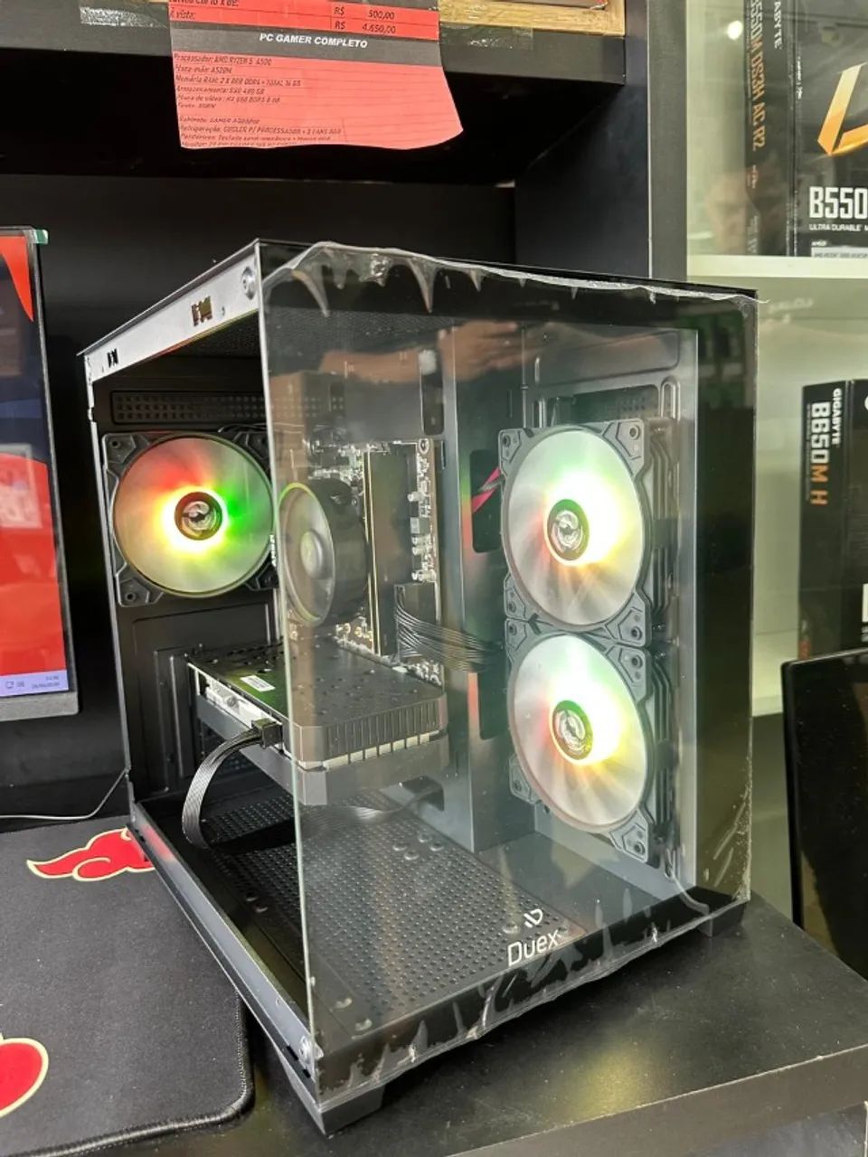 PC Gamer Ryzen 5 4500 + RX580 8gb 16 ram SSD480 Novo Lacrado 1 ano de Garantia - Foto 6