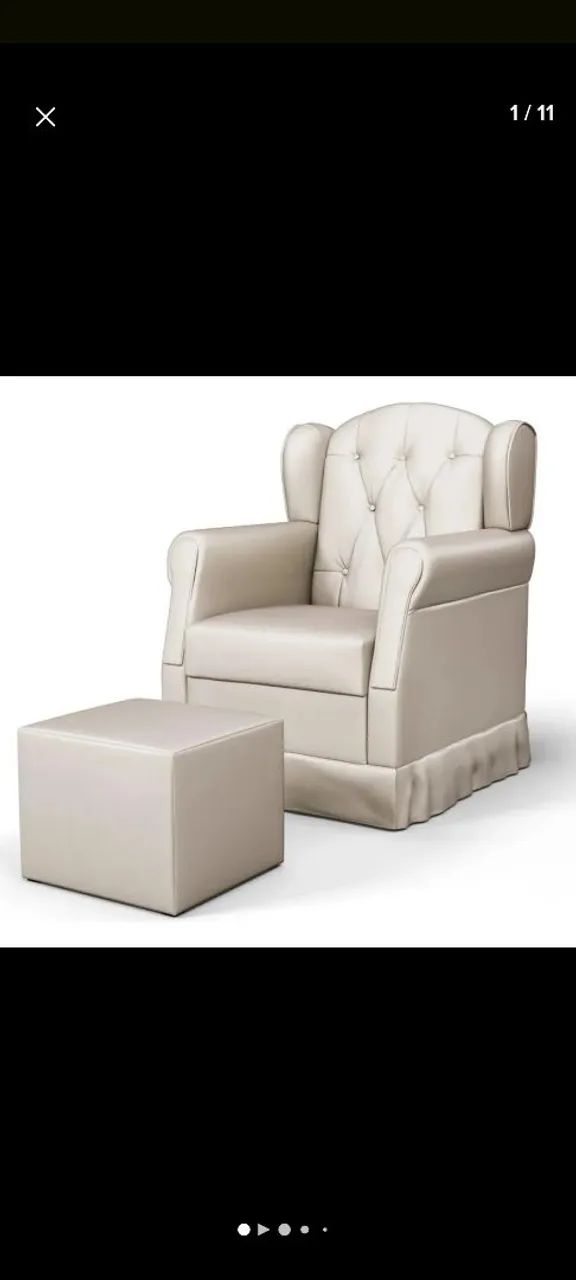 POLTRONA DE AMAMENTAÇÃO COM BALANÇO