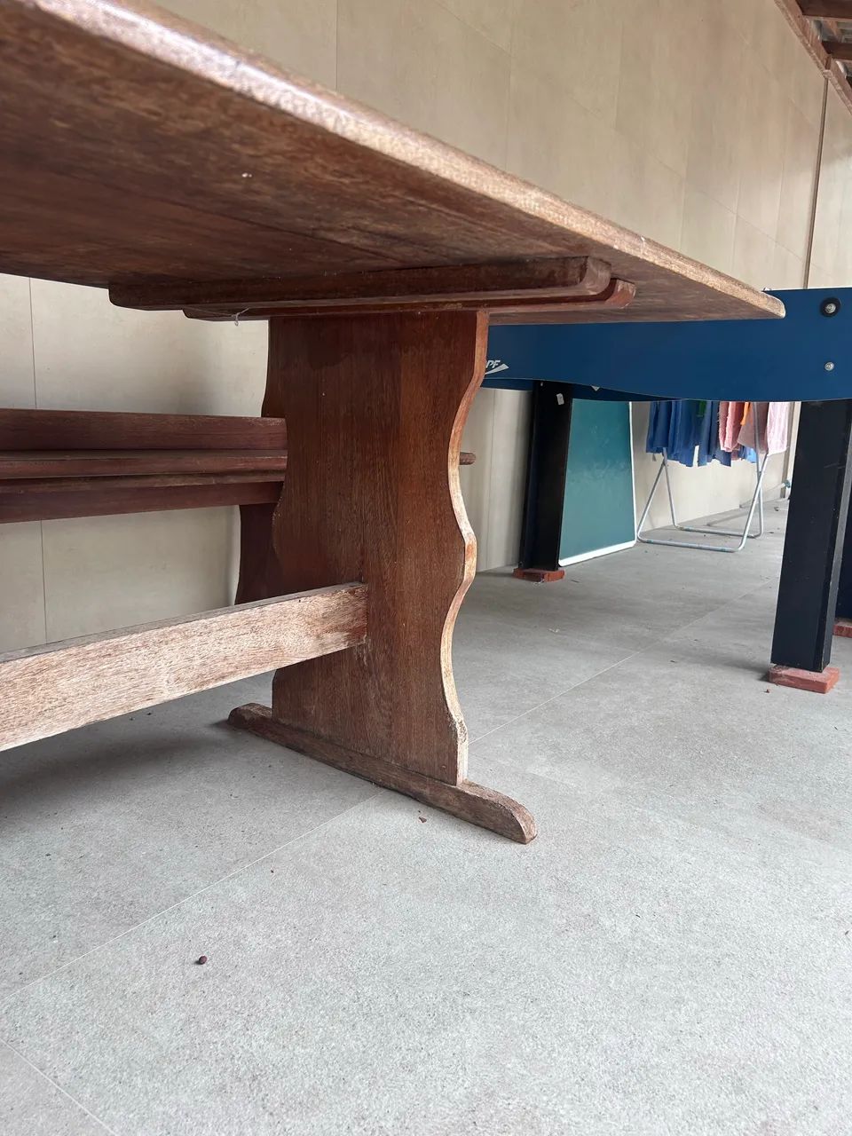Mesa madeira grande 3x1m - Foto 2