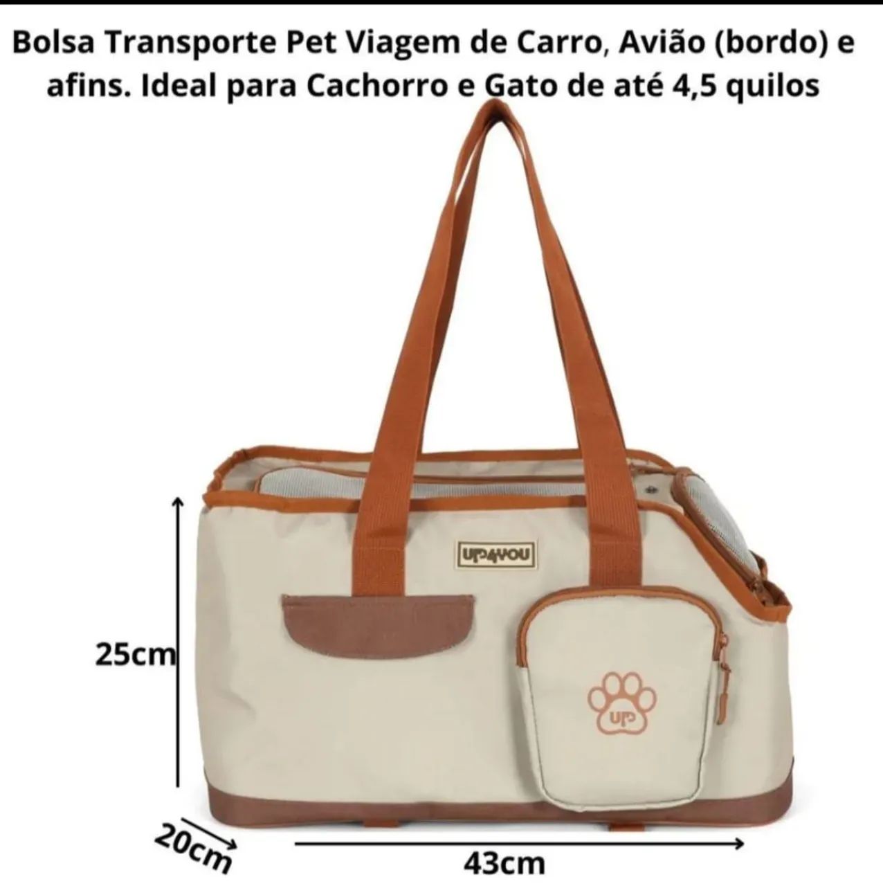 Bolsa para cães pequenos 