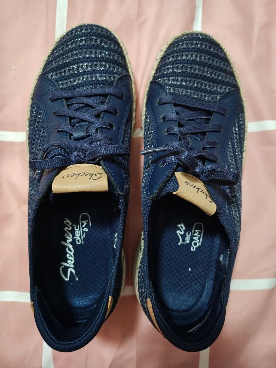 Tênis Sckechers importado azul 38 - Foto 4