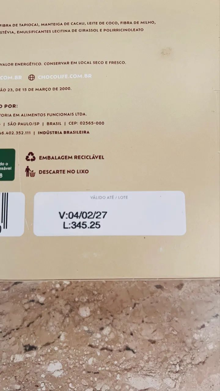 Barra de Chocolate Branco sem poliol e açúcar Balance 1kg - Foto 5