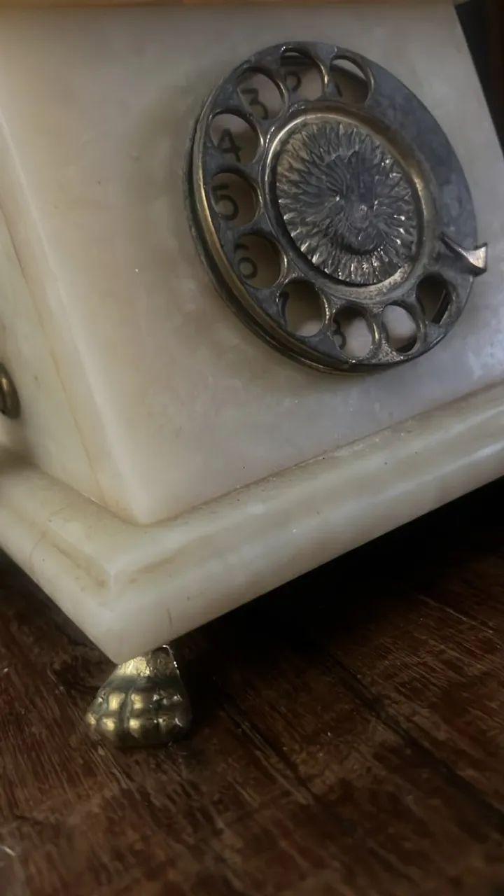 telefone histórico de granito com discagem funcionando - Foto 5