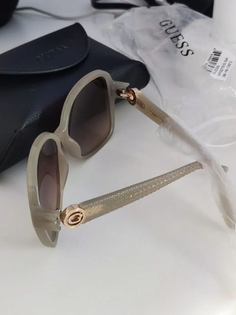 óculos de sol guess gf0275 bege - Foto 2