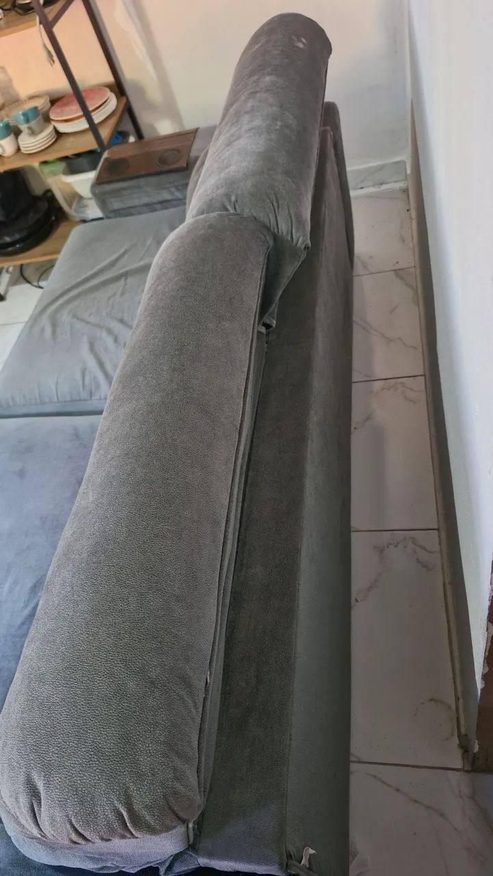 Sofá Retrátil Reclinável 4 Assentos. - Foto 4