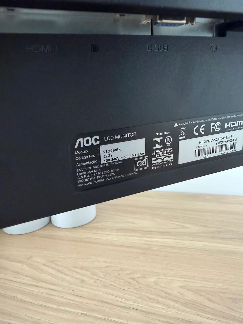 Monitor gamer 165 Hertz AOC - Foto 4