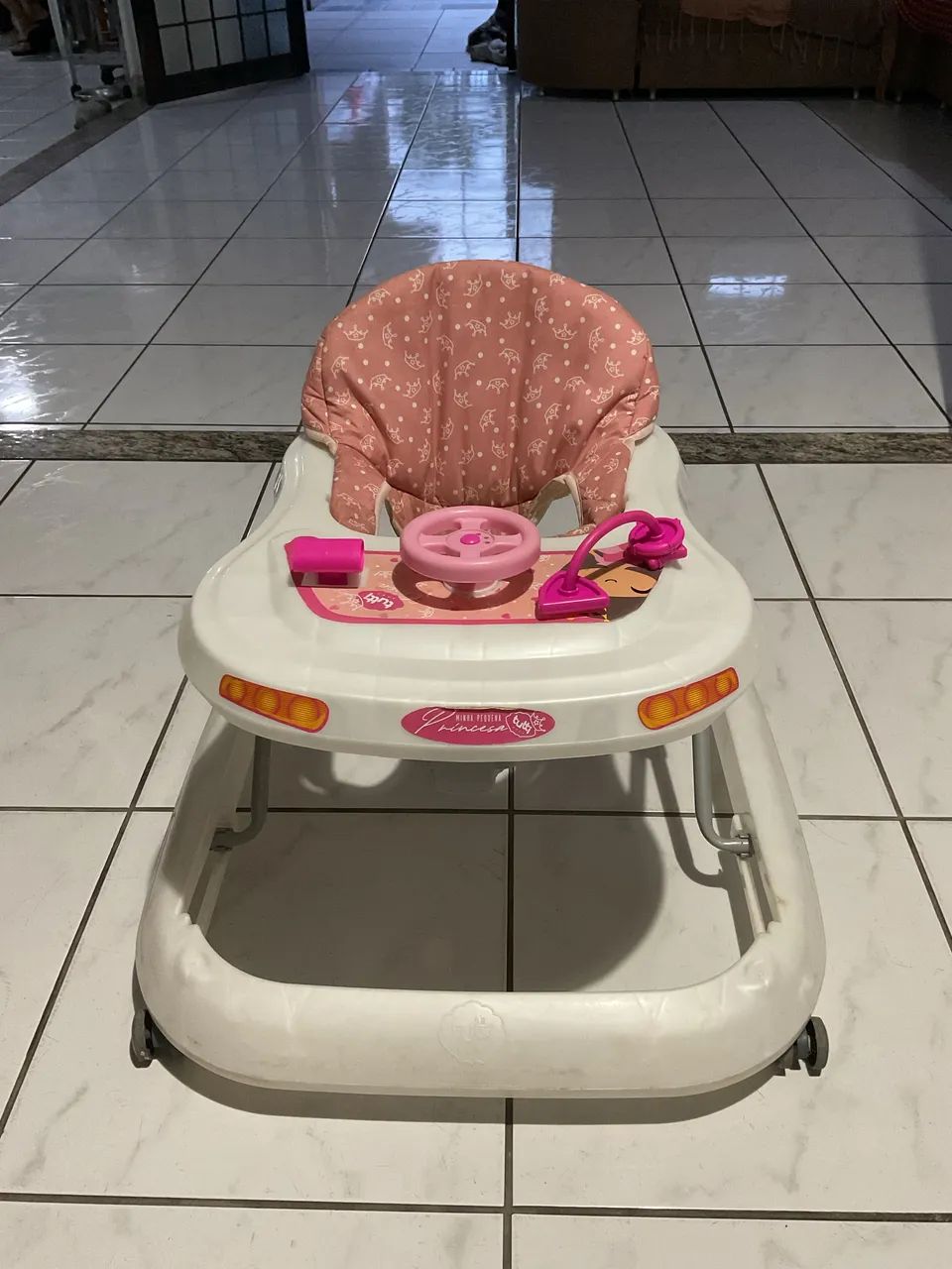 Andador de Bebê Rosa - Foto 3