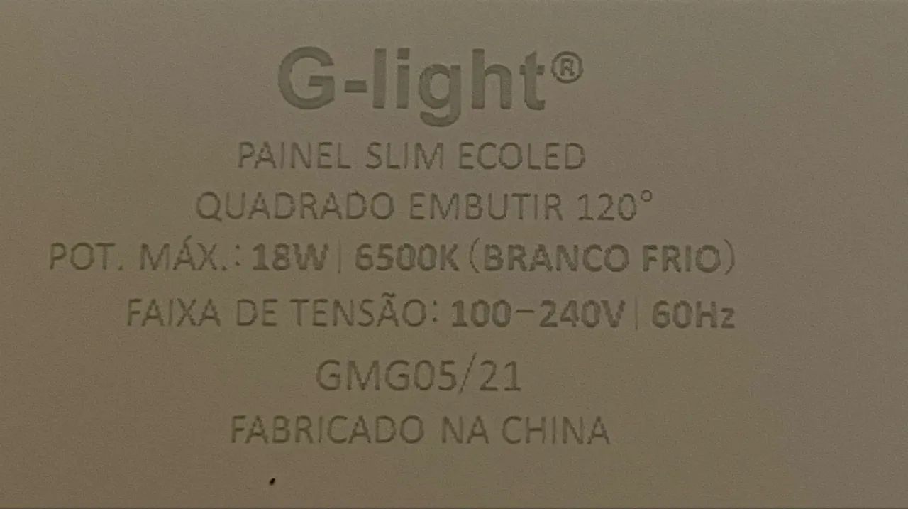 VENDO PAINEL SLIN ECOLED DE EMBUTIR G-Light - Foto 2