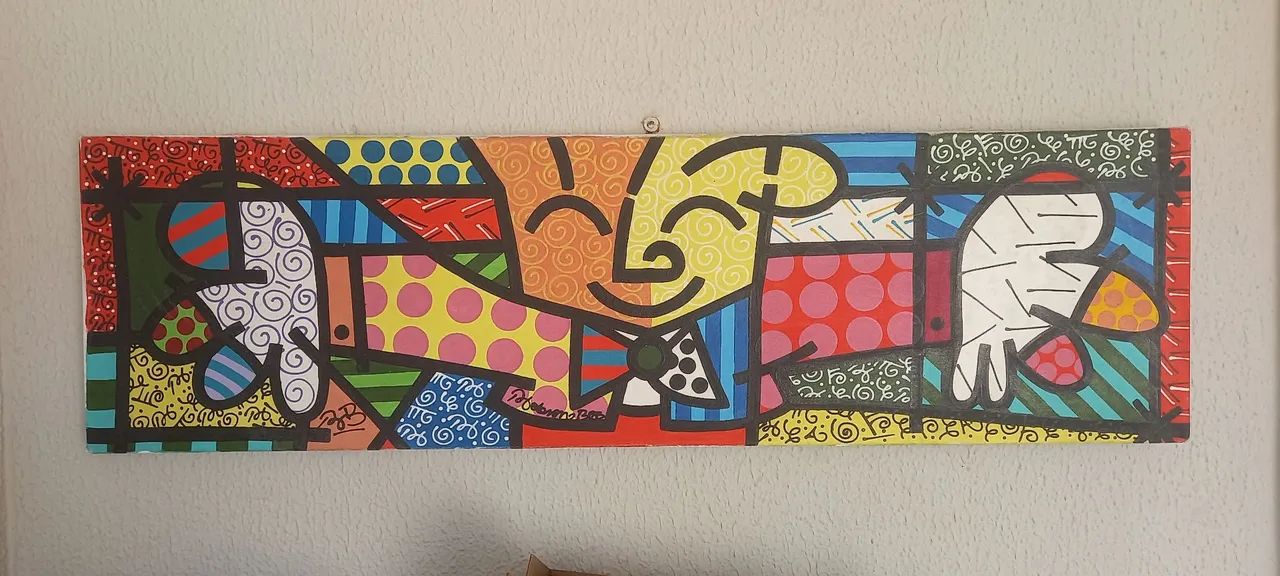 1 Quadro Pintura Romero Britto - Foto 2