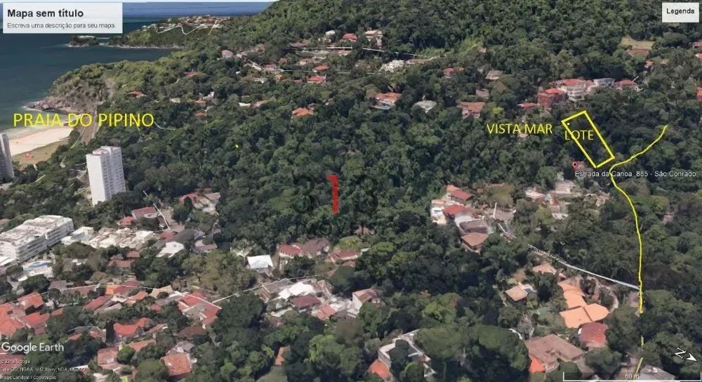 EXCELENTE TERRENO FRENTE DE RUA COM 1300 M2 VISTA MAR E MONTANHA A 800 METROS DA PRAIA DO  - Foto 2