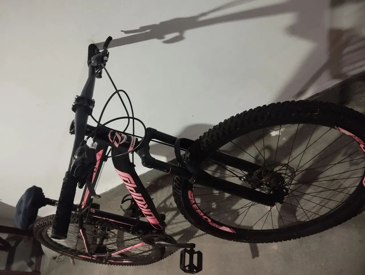 Bicicleta Dropp rosa com preto  - Foto 2