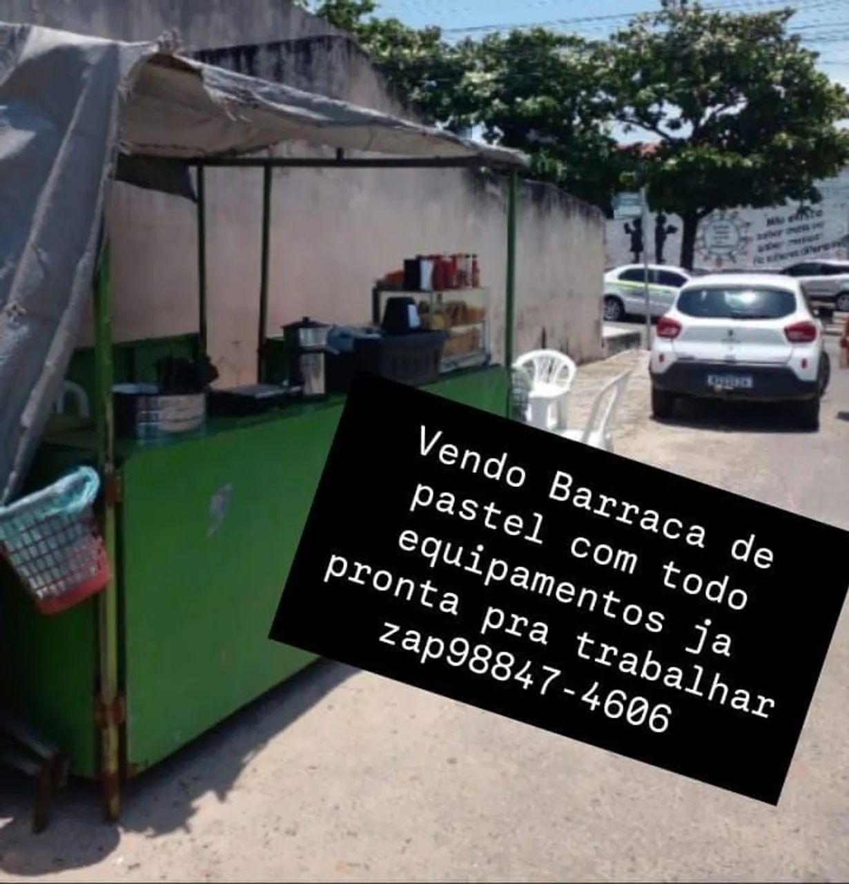 Vendo barraca completa já pronta pra trabalhar zap *