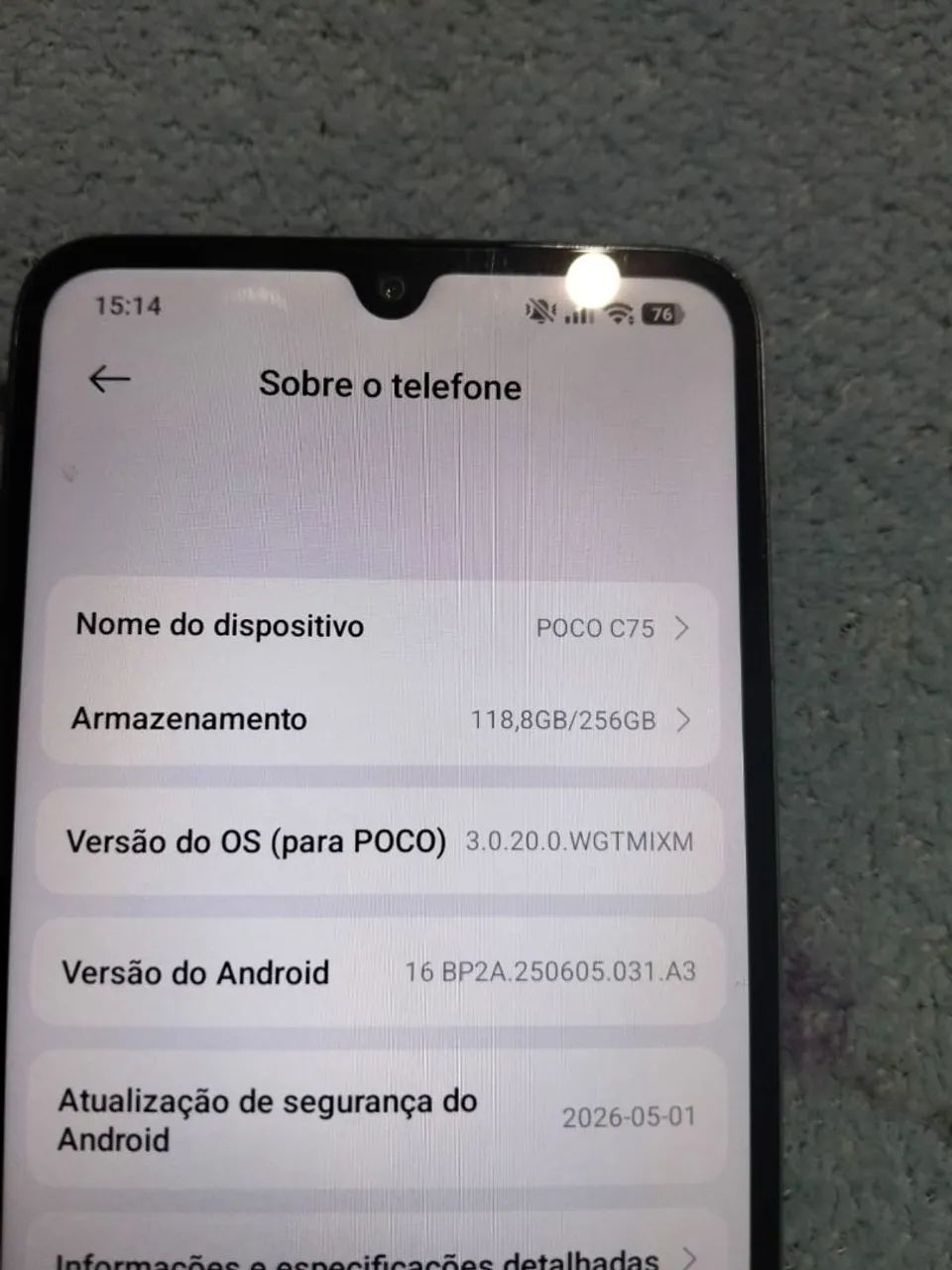 Vendo celular poco C75  - Foto 5