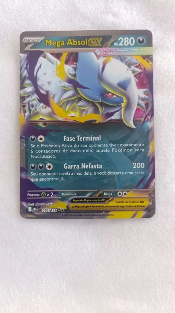 Carta pokémon rara Mega Absol