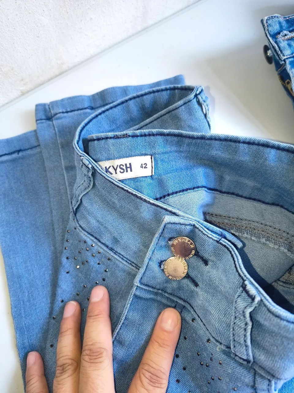 Calça jeans feminina 40 e 42 - Foto 5