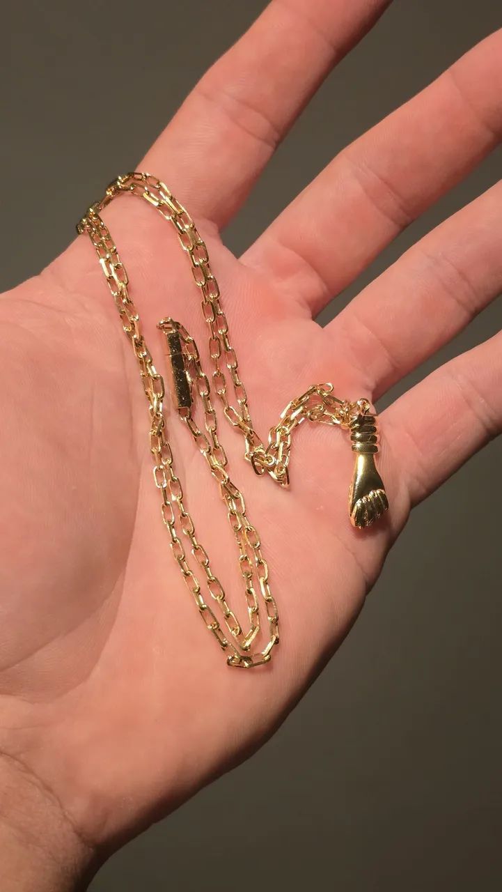 Corrente de ouro 18k de fábrica 