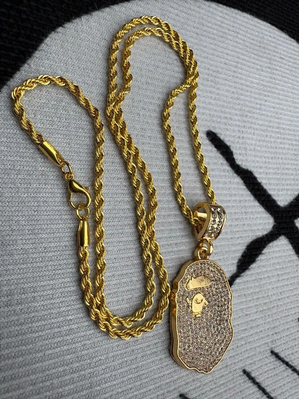 Colar dourado bape  - Foto 3