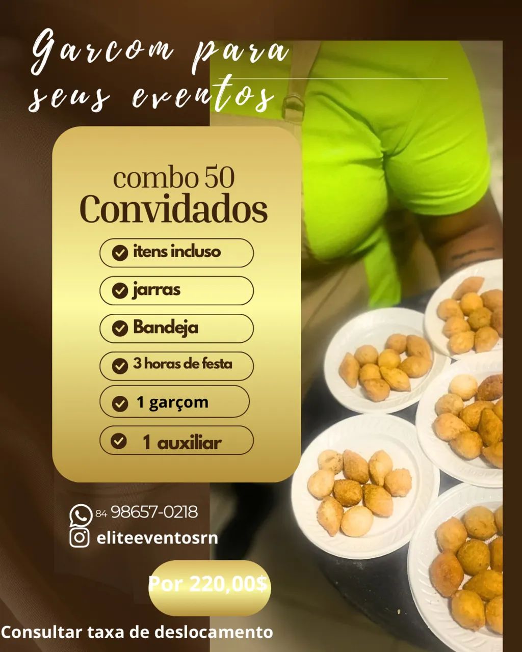 Auxiliar de eventos garçons 