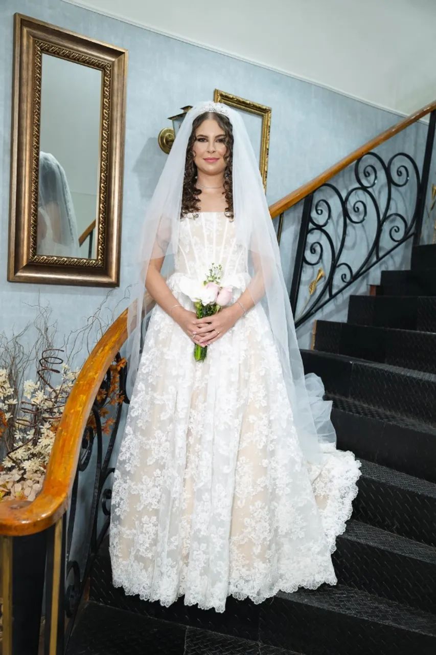 Vestido de noiva champanhe 