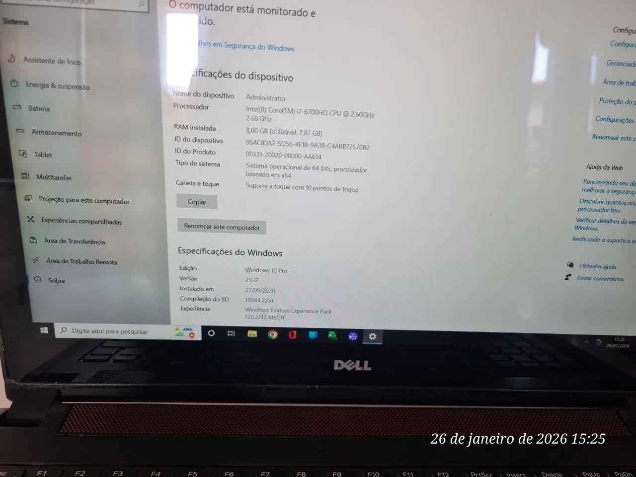 Dell gamer inspiron 15