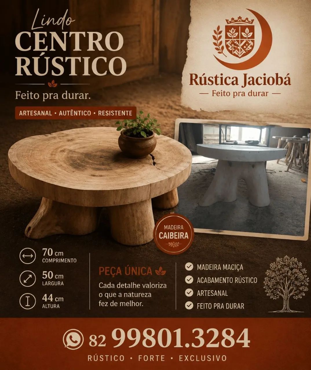 Móveis rústicos 