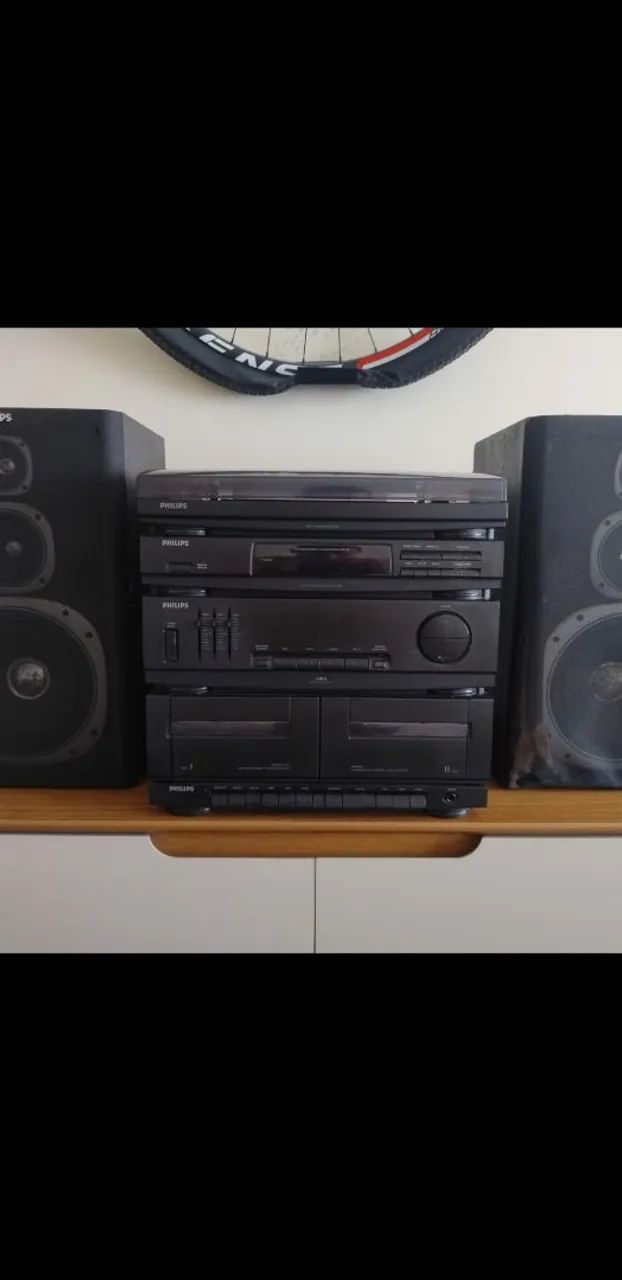 Som Philips 3 em 1 Com Caixas Originais 