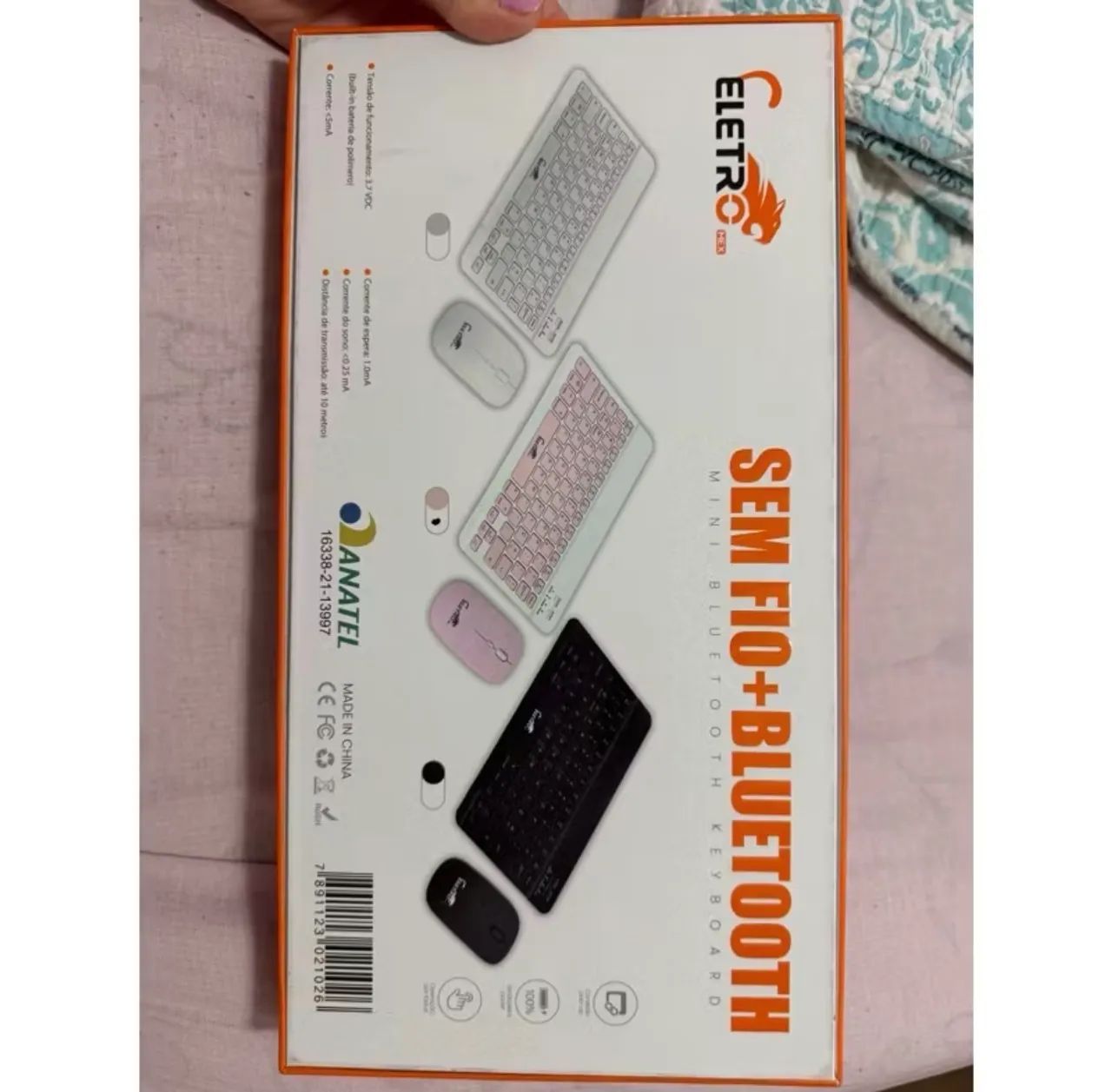 KIT TECLADO E MOUSE COR ROSA PARA NOTEBOOK VIA BLUETOOTH - Foto 4